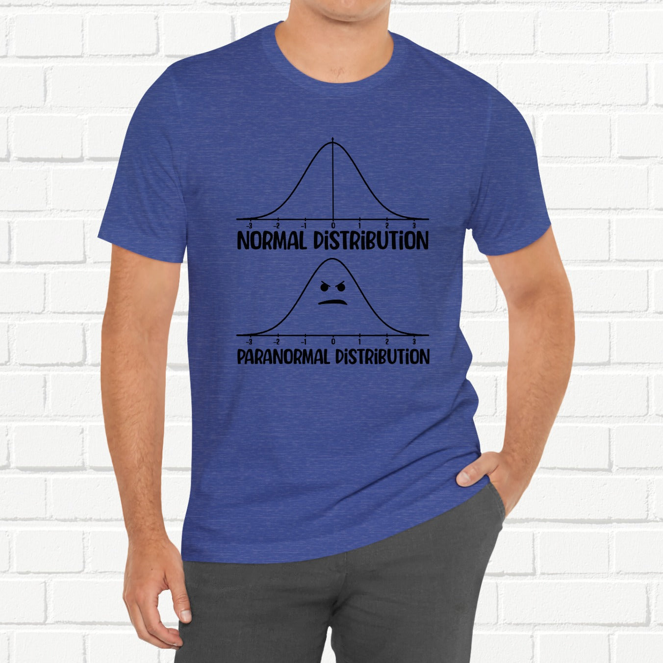 Normal Distribution/Paranormal Distribution Funny Sarcastic Unisex T-Shirt