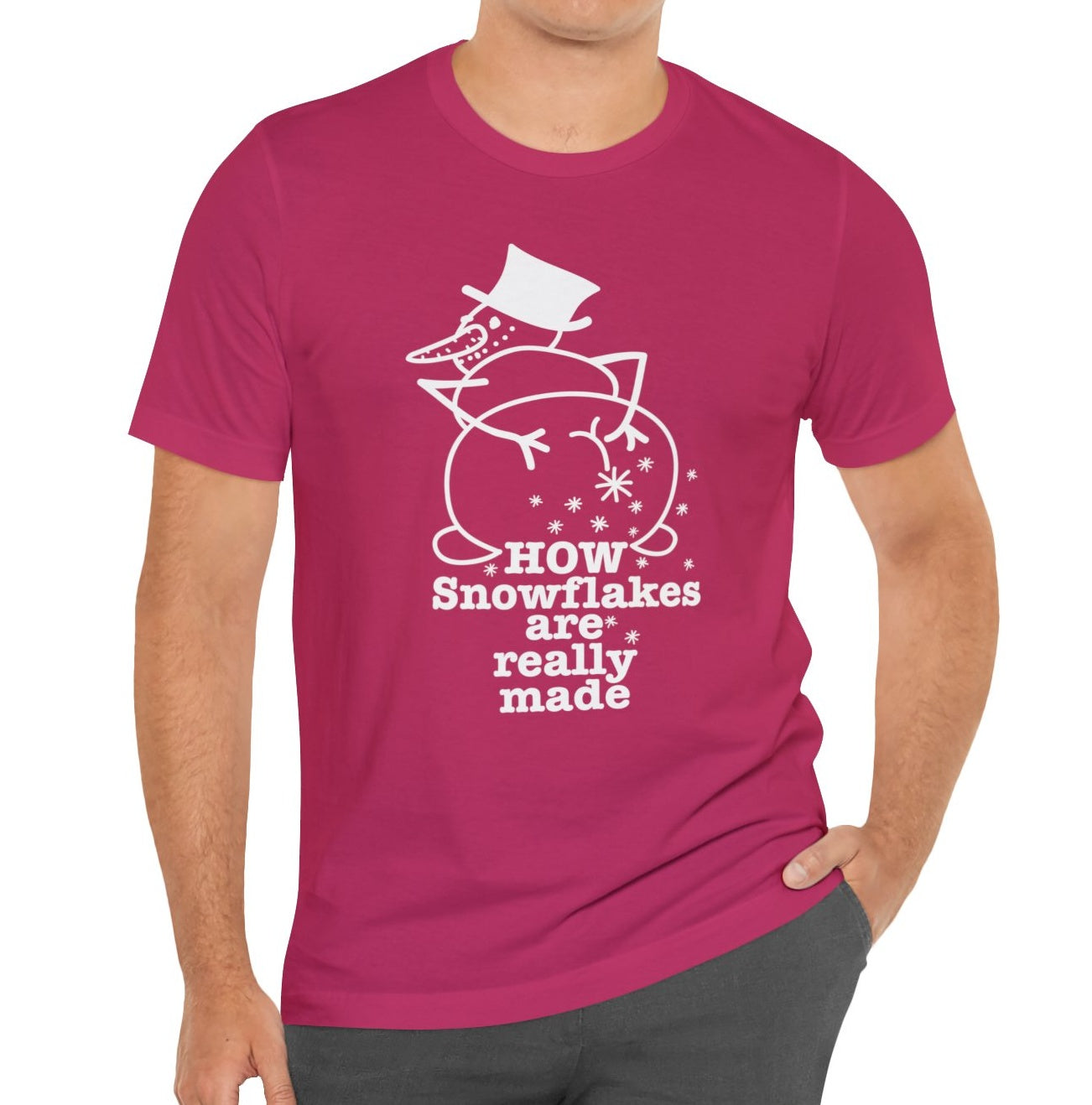 How Snowflakes Are Really Made Crude Humor Graphic T-shirt