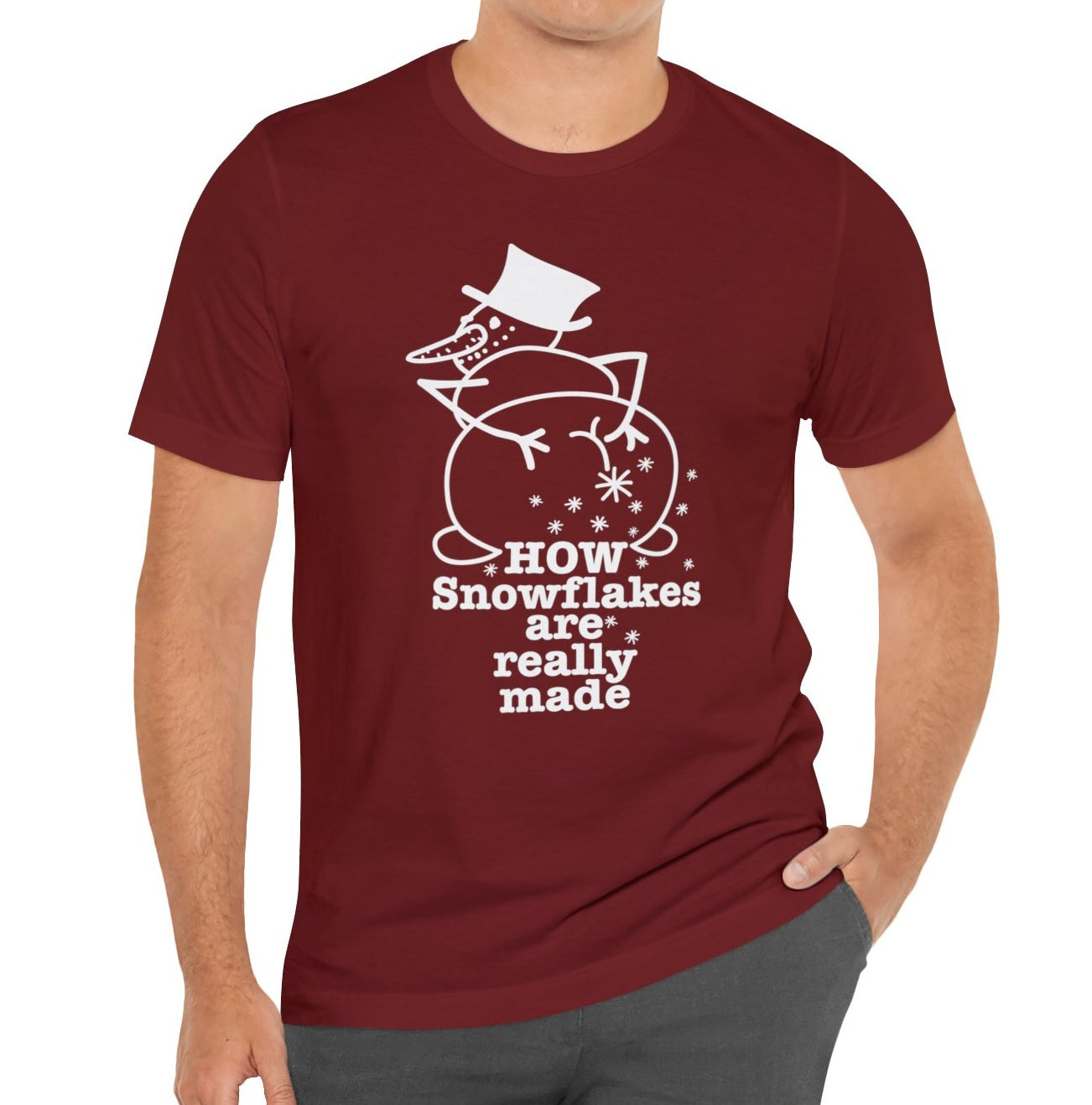 How Snowflakes Are Really Made Crude Humor Graphic T-shirt