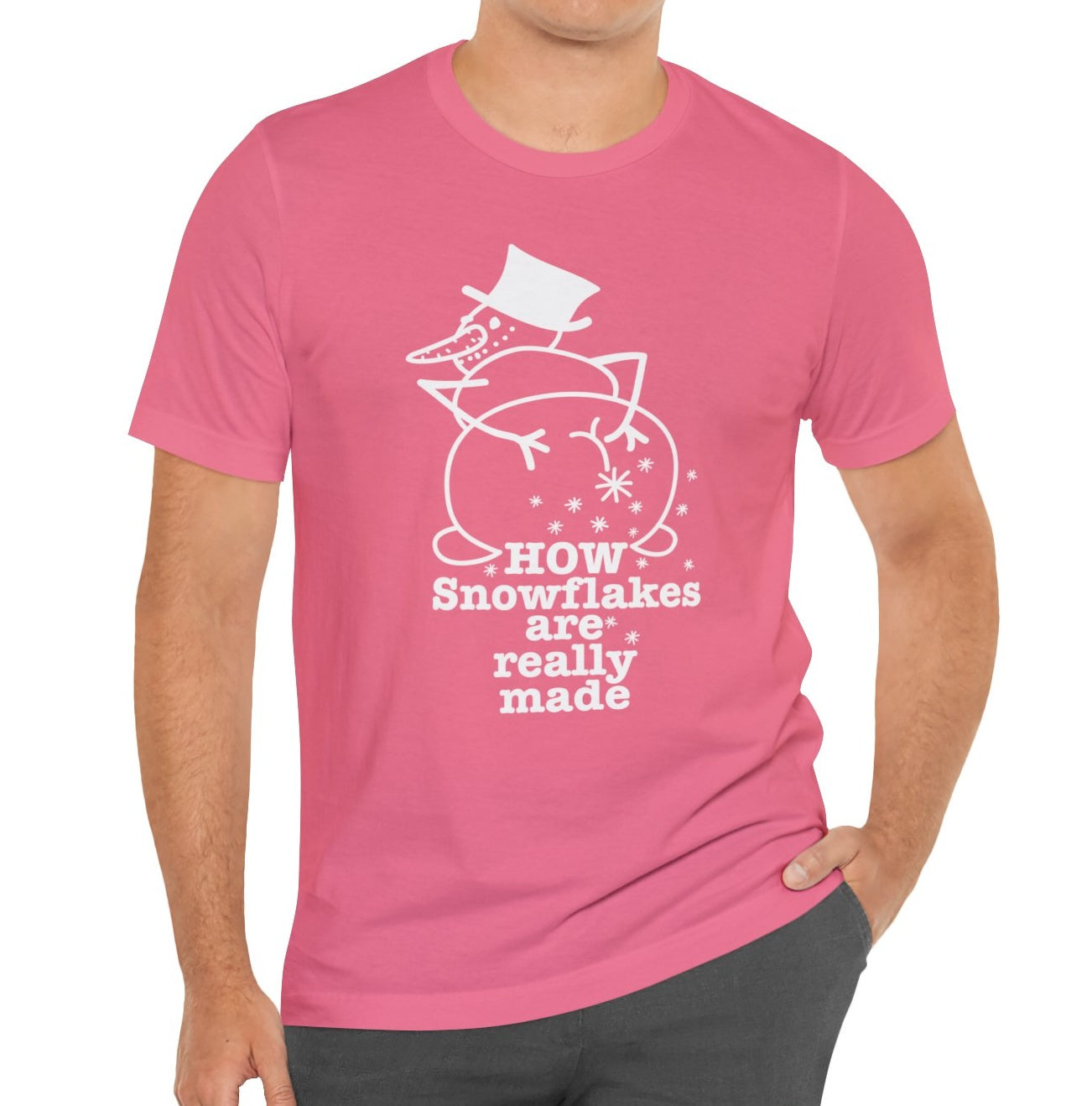 How Snowflakes Are Really Made Crude Humor Graphic T-shirt