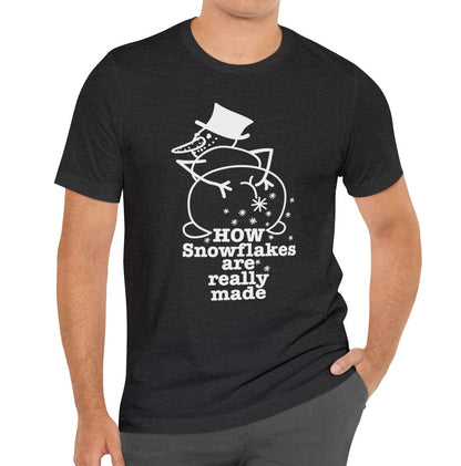 How Snowflakes Are Really Made Crude Humor Graphic T-shirt