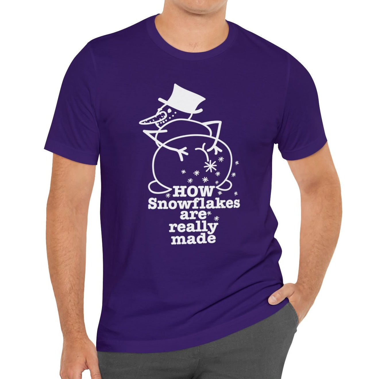 How Snowflakes Are Really Made Crude Humor Graphic T-shirt
