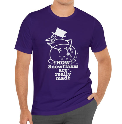 How Snowflakes Are Really Made Crude Humor Graphic T-shirt