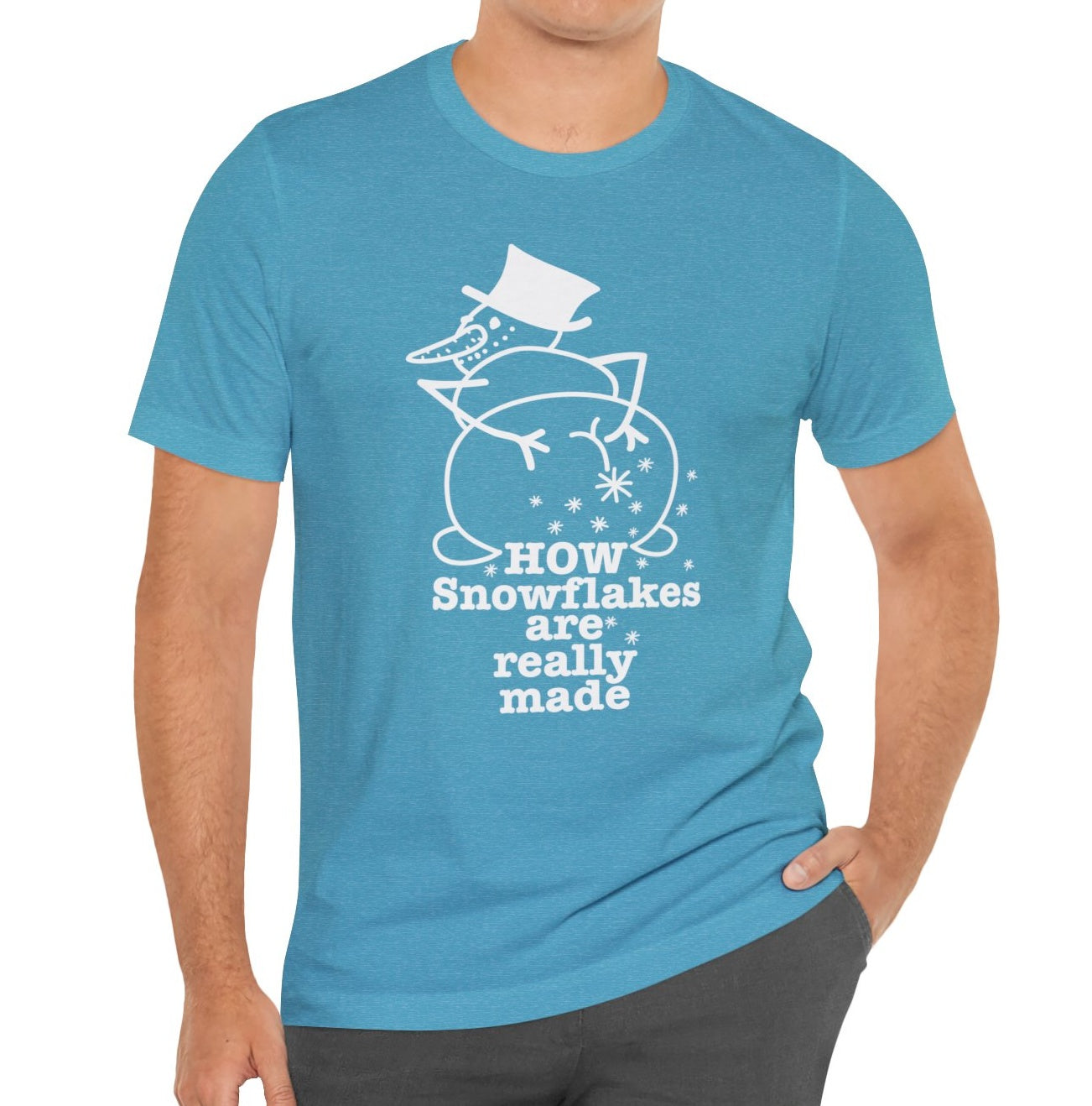 How Snowflakes Are Really Made Crude Humor Graphic T-shirt