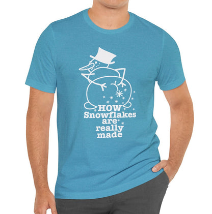How Snowflakes Are Really Made Crude Humor Graphic T-shirt