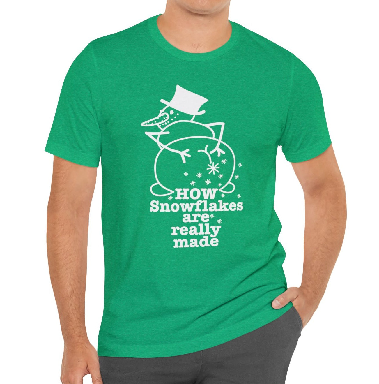 How Snowflakes Are Really Made Crude Humor Graphic T-shirt