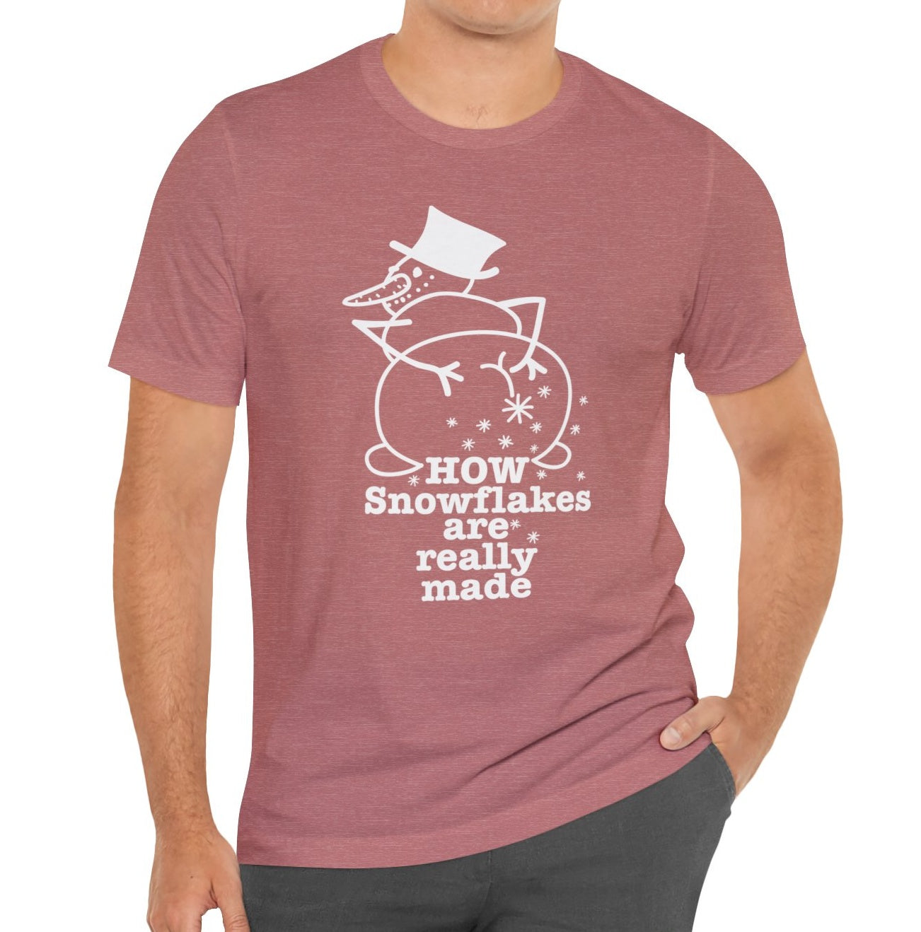 How Snowflakes Are Really Made Crude Humor Graphic T-shirt