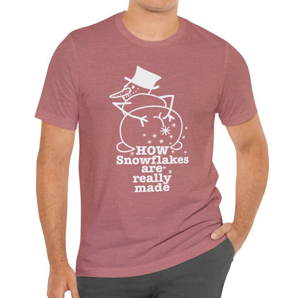 How Snowflakes Are Really Made Crude Humor Graphic T-shirt