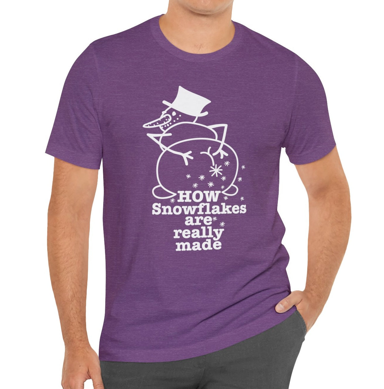 How Snowflakes Are Really Made Crude Humor Graphic T-shirt