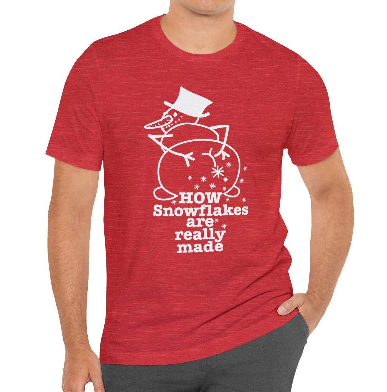 How Snowflakes Are Really Made Crude Humor Graphic T-shirt