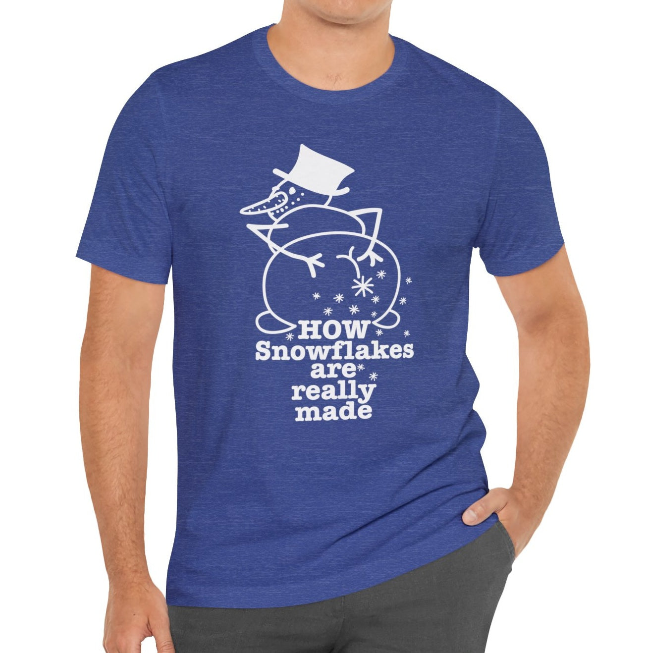 How Snowflakes Are Really Made Crude Humor Graphic T-shirt