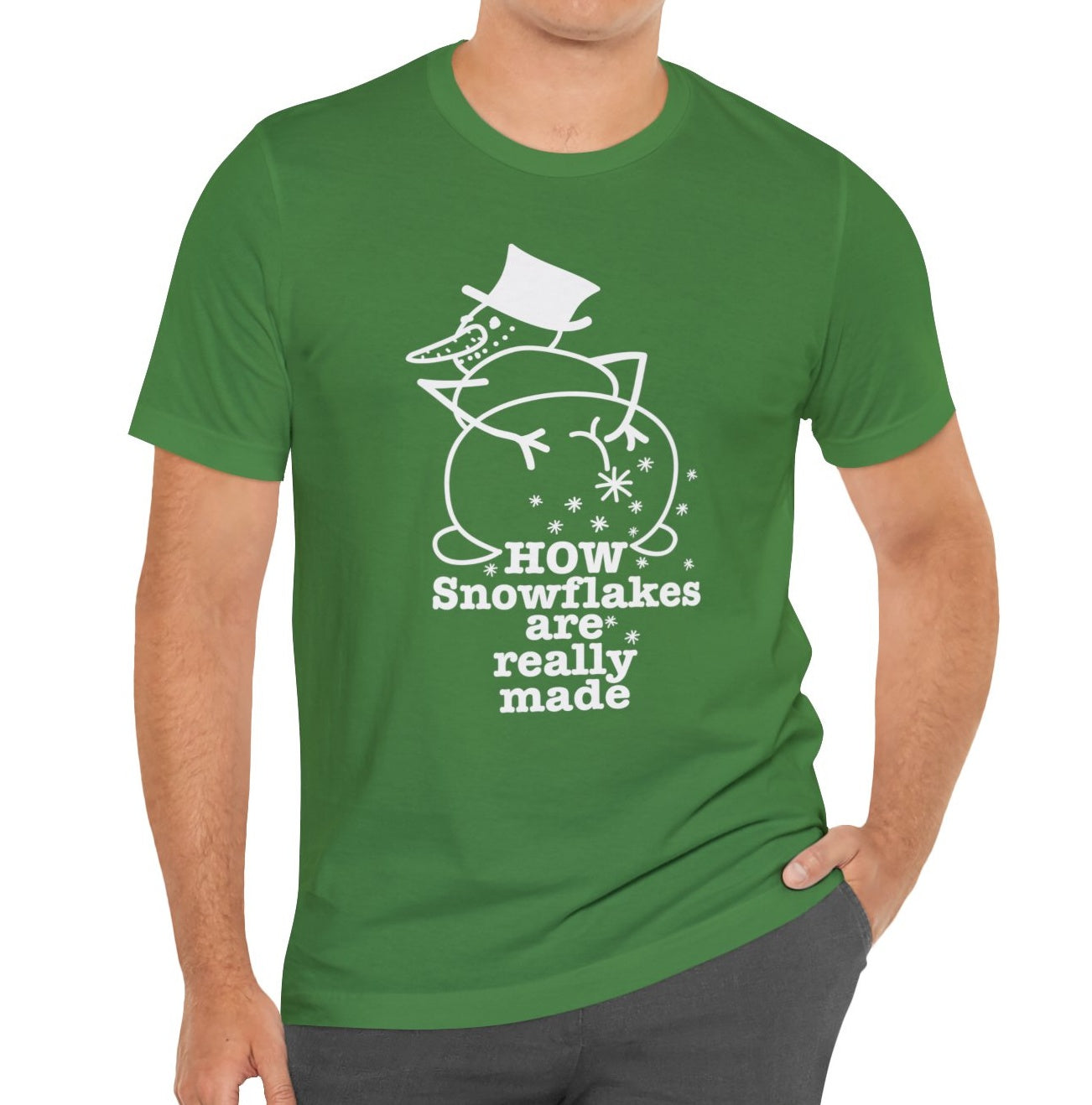 How Snowflakes Are Really Made Crude Humor Graphic T-shirt