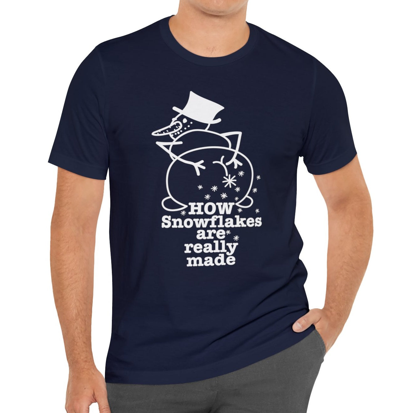 How Snowflakes Are Really Made Crude Humor Graphic T-shirt