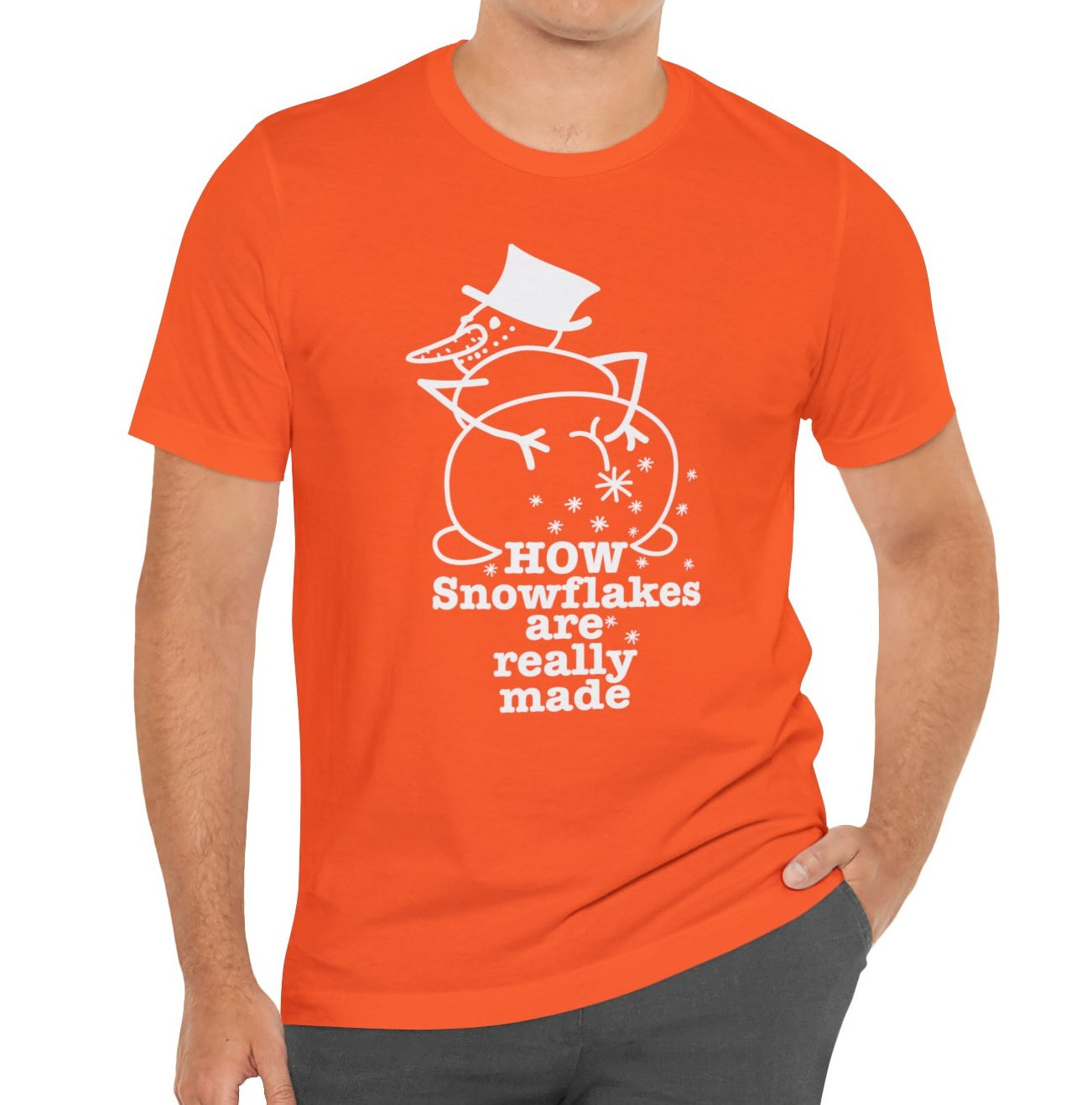How Snowflakes Are Really Made Crude Humor Graphic T-shirt