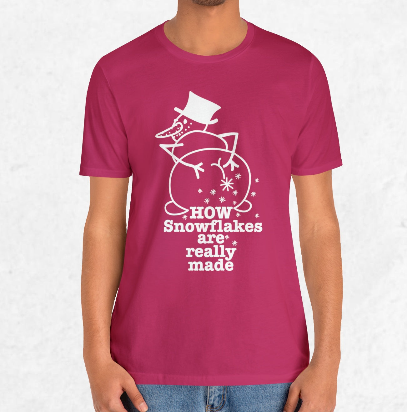 How Snowflakes Are Really Made Crude Humor Graphic T-shirt