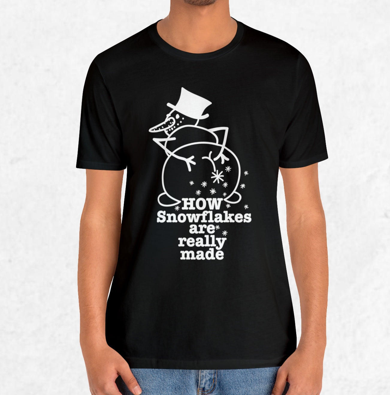 How Snowflakes Are Really Made Crude Humor Graphic T-shirt