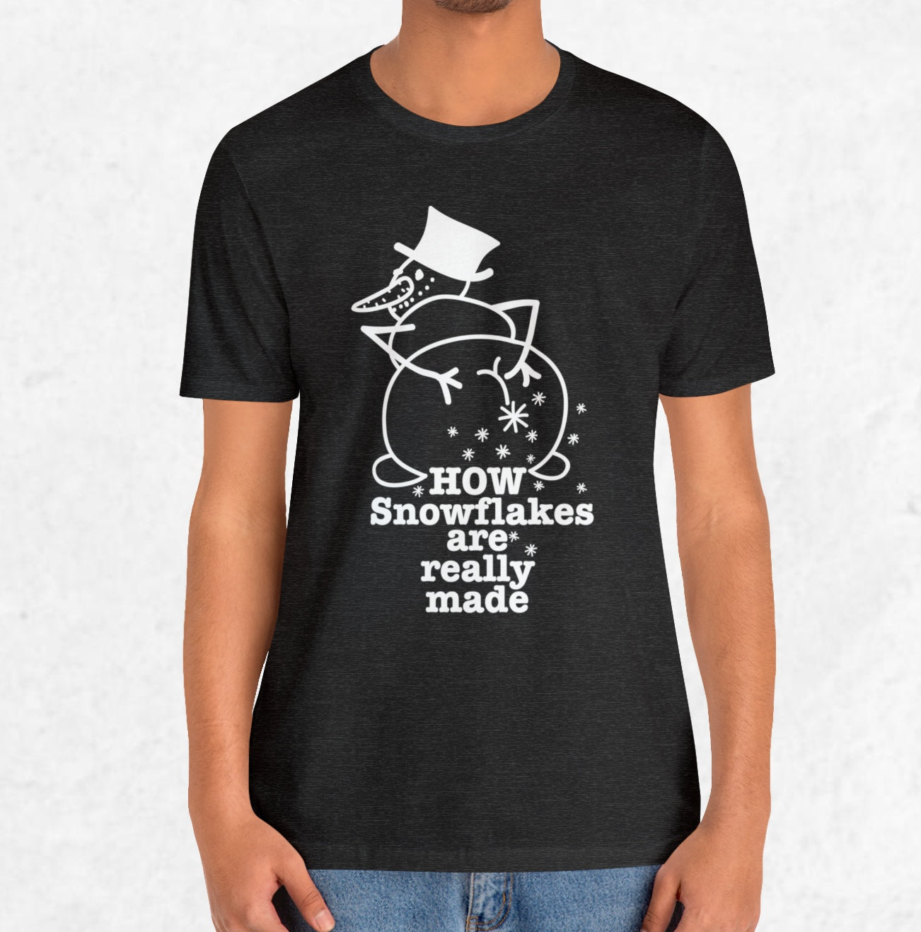 How Snowflakes Are Really Made Crude Humor Graphic T-shirt