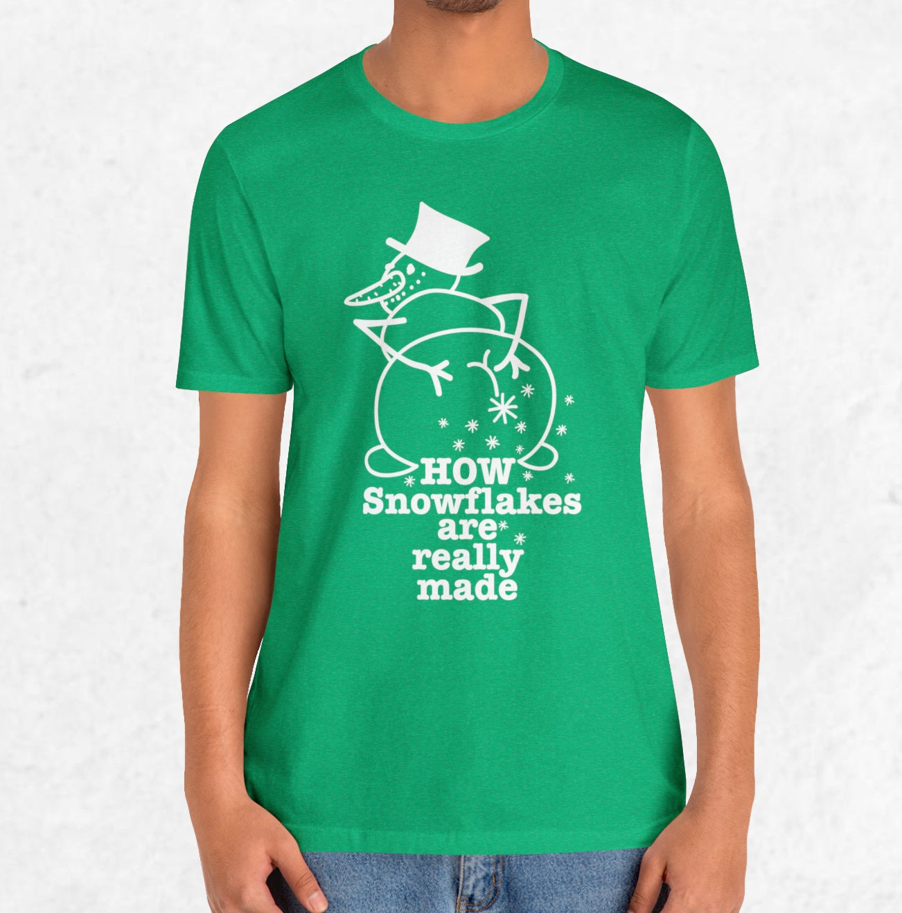 How Snowflakes Are Really Made Crude Humor Graphic T-shirt