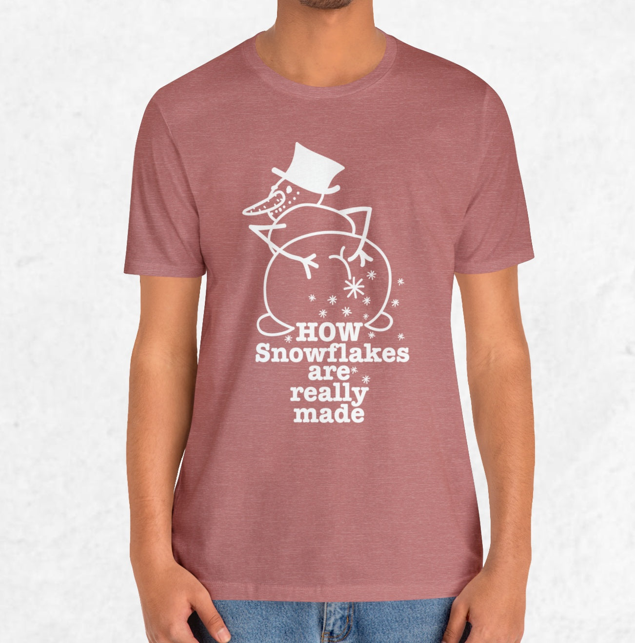 How Snowflakes Are Really Made Crude Humor Graphic T-shirt