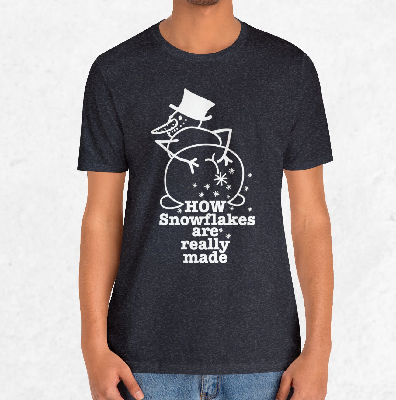 How Snowflakes Are Really Made Crude Humor Graphic T-shirt