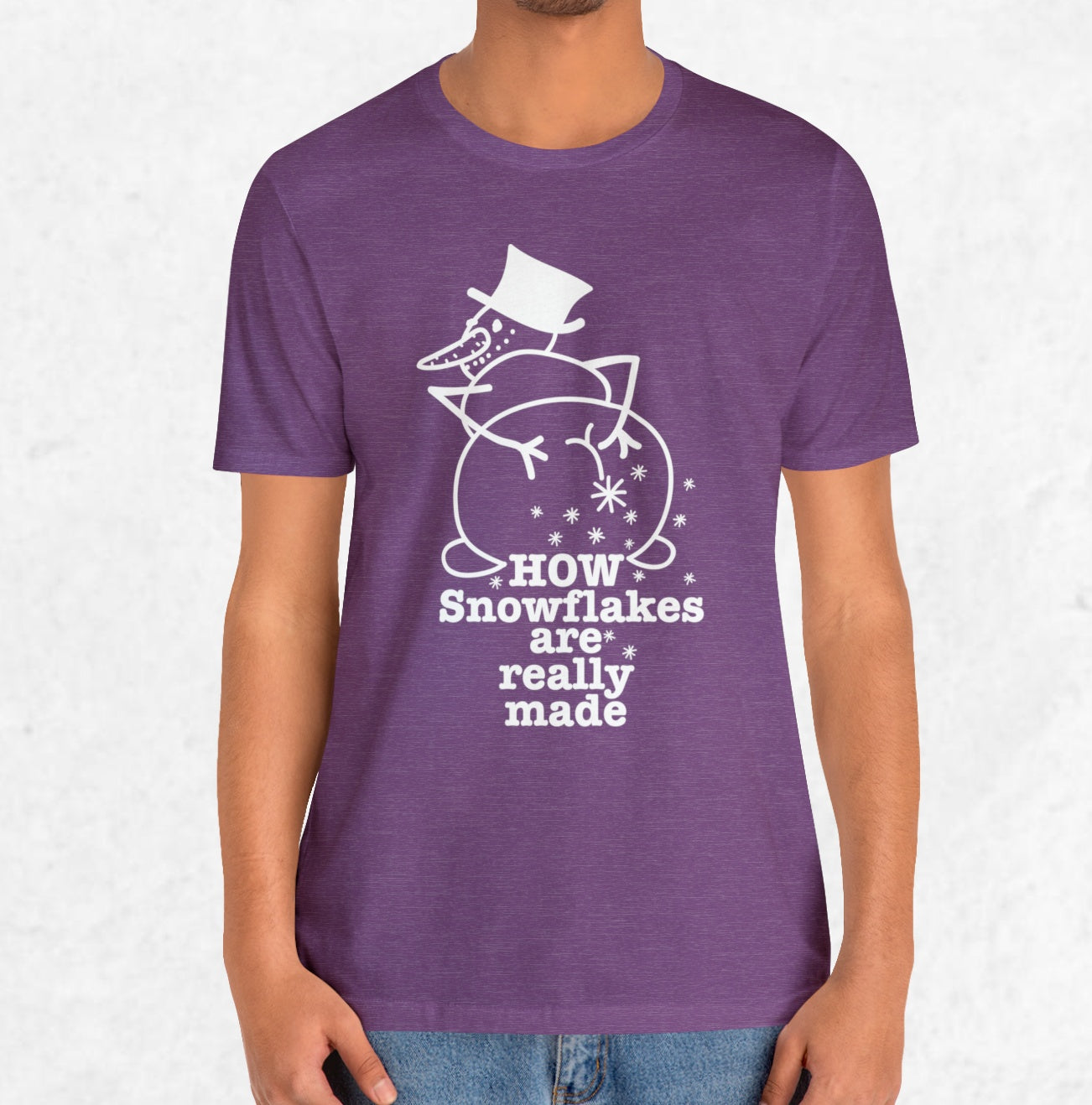 How Snowflakes Are Really Made Crude Humor Graphic T-shirt