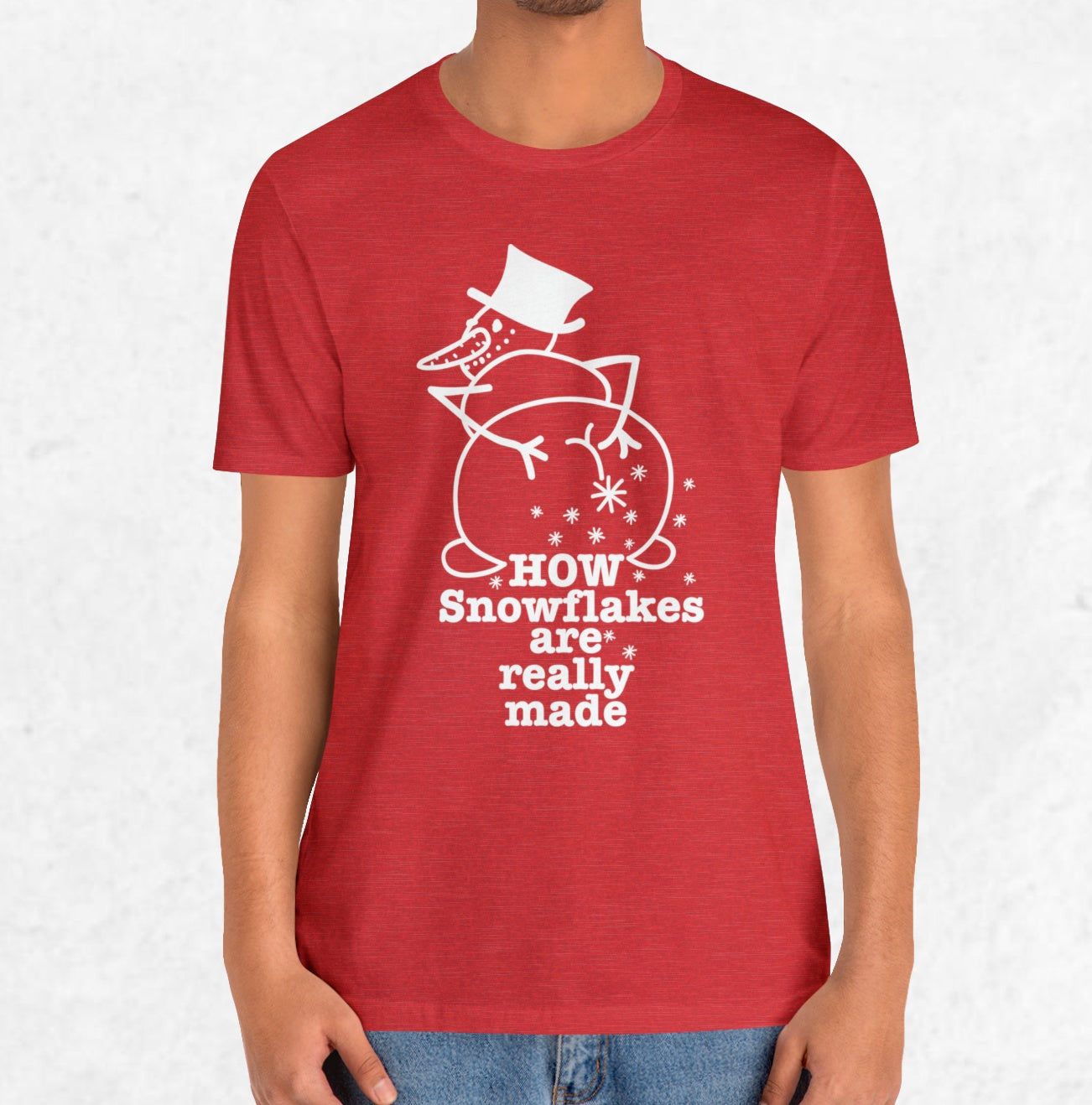 How Snowflakes Are Really Made Crude Humor Graphic T-shirt