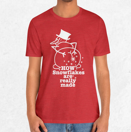 How Snowflakes Are Really Made Crude Humor Graphic T-shirt