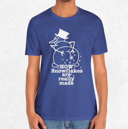 How Snowflakes Are Really Made Crude Humor Graphic T-shirt