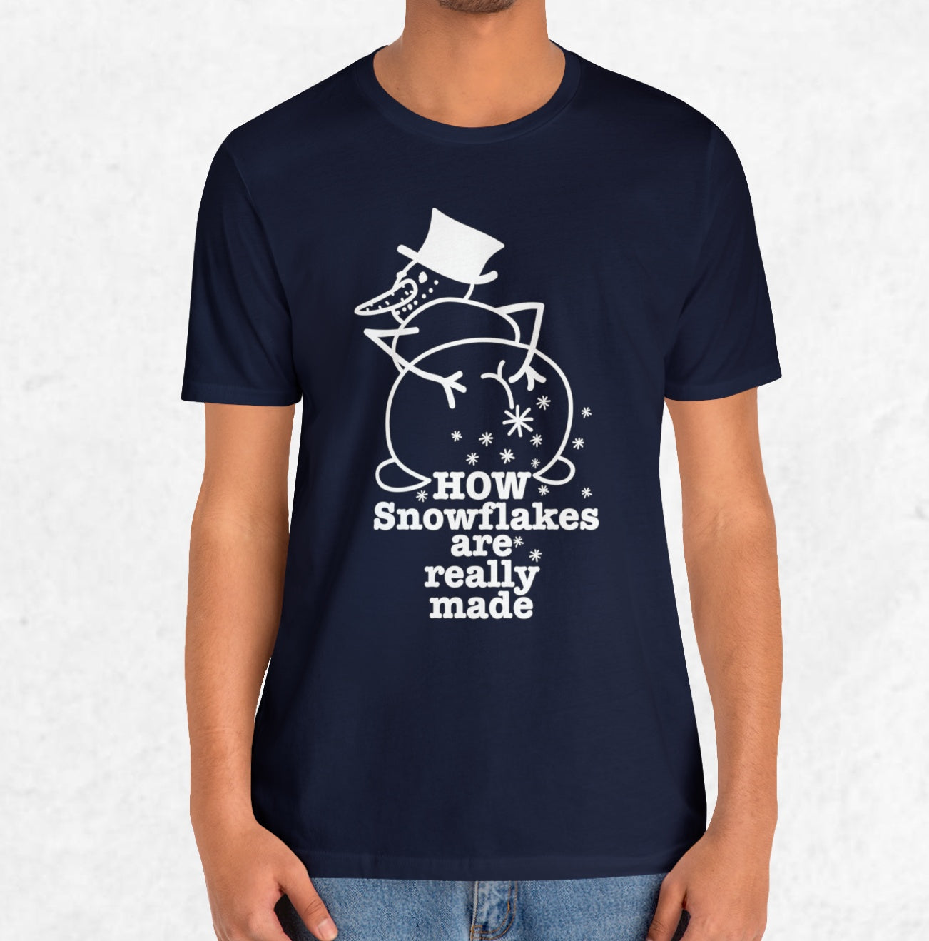 How Snowflakes Are Really Made Crude Humor Graphic T-shirt