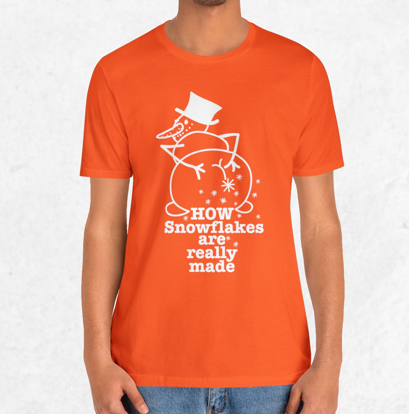 How Snowflakes Are Really Made Crude Humor Graphic T-shirt