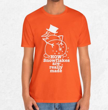 How Snowflakes Are Really Made Crude Humor Graphic T-shirt