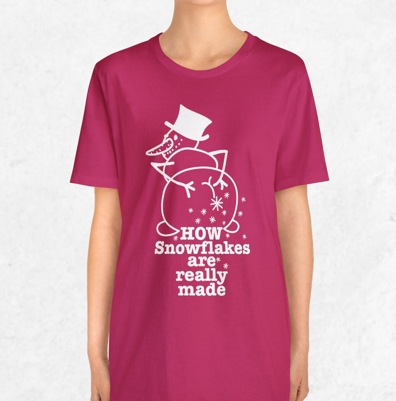 How Snowflakes Are Really Made Crude Humor Graphic T-shirt