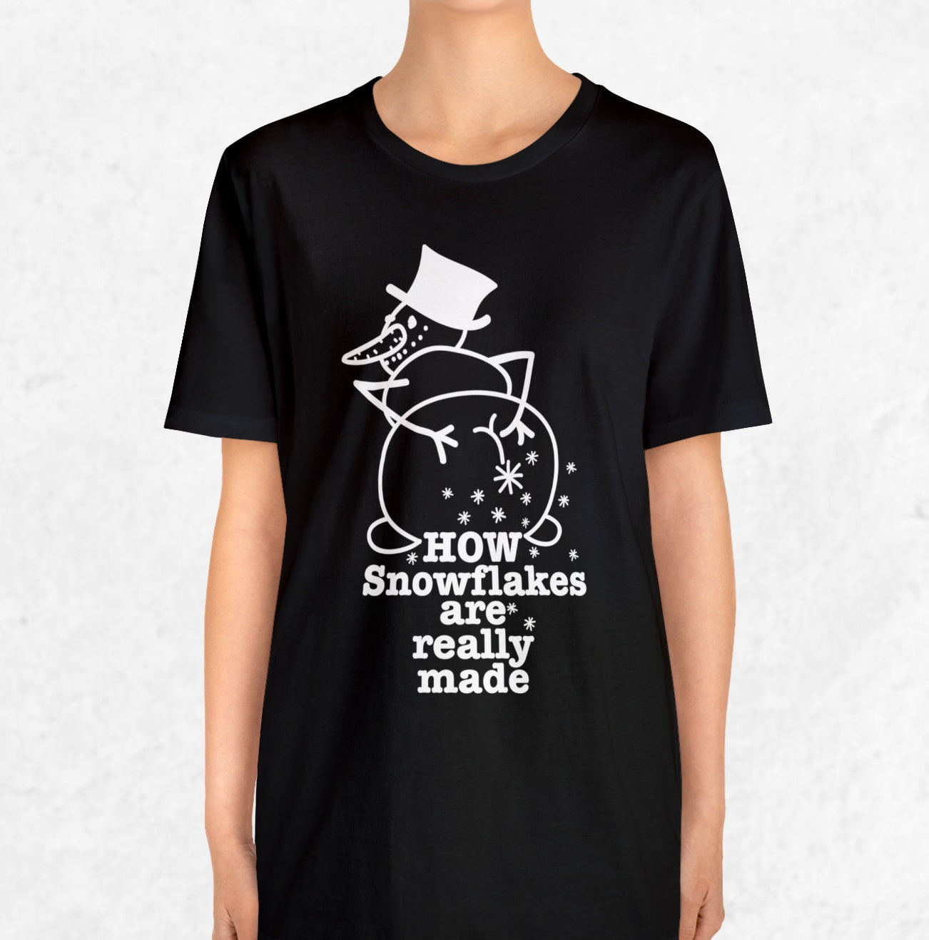 How Snowflakes Are Really Made Crude Humor Graphic T-shirt