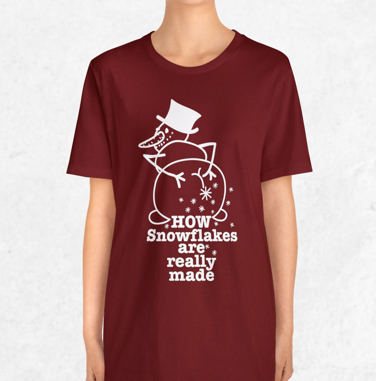 How Snowflakes Are Really Made Crude Humor Graphic T-shirt