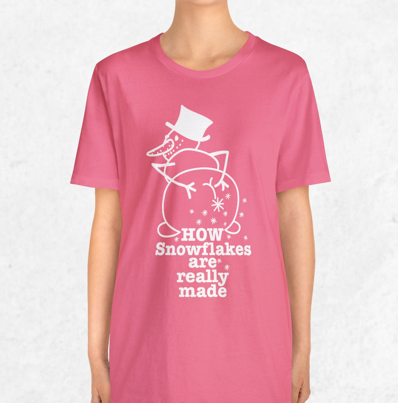 How Snowflakes Are Really Made Crude Humor Graphic T-shirt
