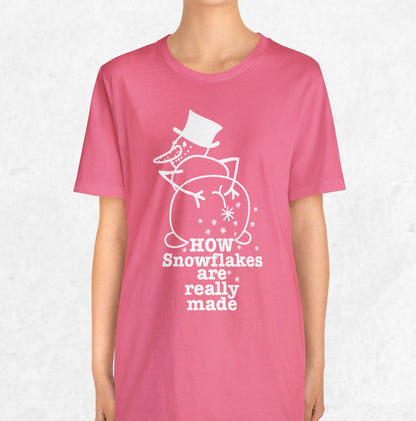 How Snowflakes Are Really Made Crude Humor Graphic T-shirt
