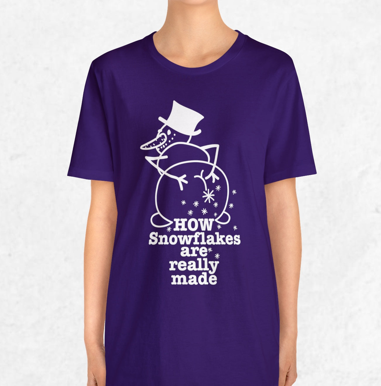 How Snowflakes Are Really Made Crude Humor Graphic T-shirt