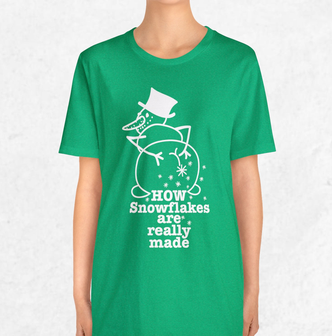How Snowflakes Are Really Made Crude Humor Graphic T-shirt