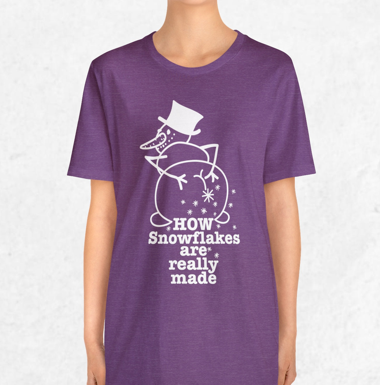 How Snowflakes Are Really Made Crude Humor Graphic T-shirt