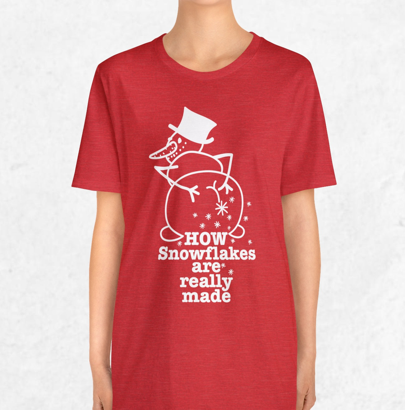 How Snowflakes Are Really Made Crude Humor Graphic T-shirt