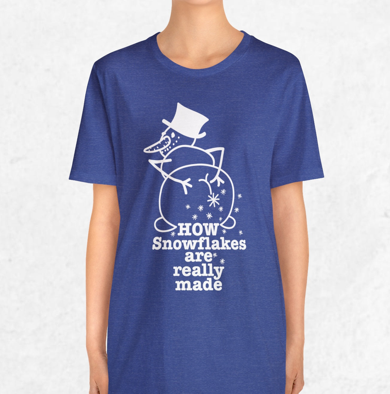 How Snowflakes Are Really Made Crude Humor Graphic T-shirt
