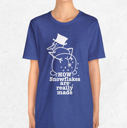 How Snowflakes Are Really Made Crude Humor Graphic T-shirt