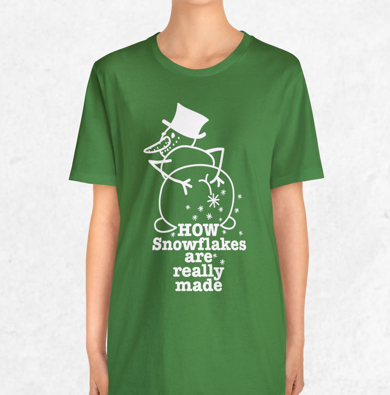 How Snowflakes Are Really Made Crude Humor Graphic T-shirt