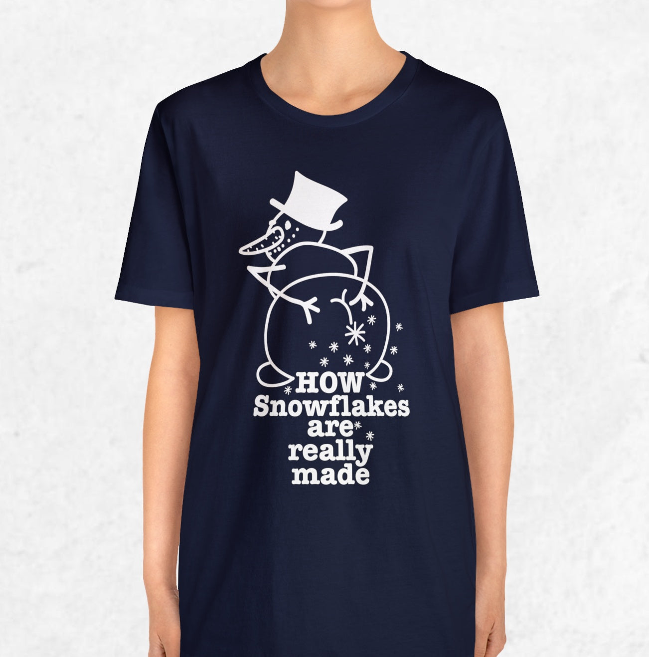 How Snowflakes Are Really Made Crude Humor Graphic T-shirt