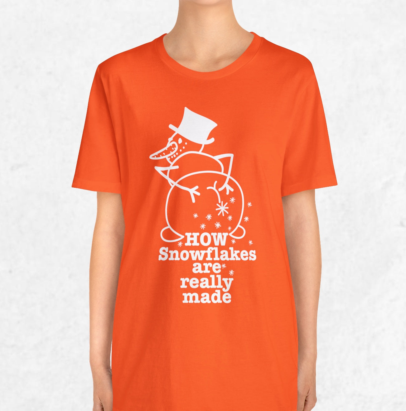 How Snowflakes Are Really Made Crude Humor Graphic T-shirt