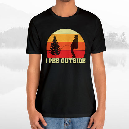 I Pee Outside Funny Crude Humor Camping T-Shirt