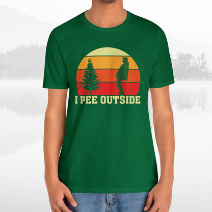 I Pee Outside Funny Crude Humor Camping T-Shirt