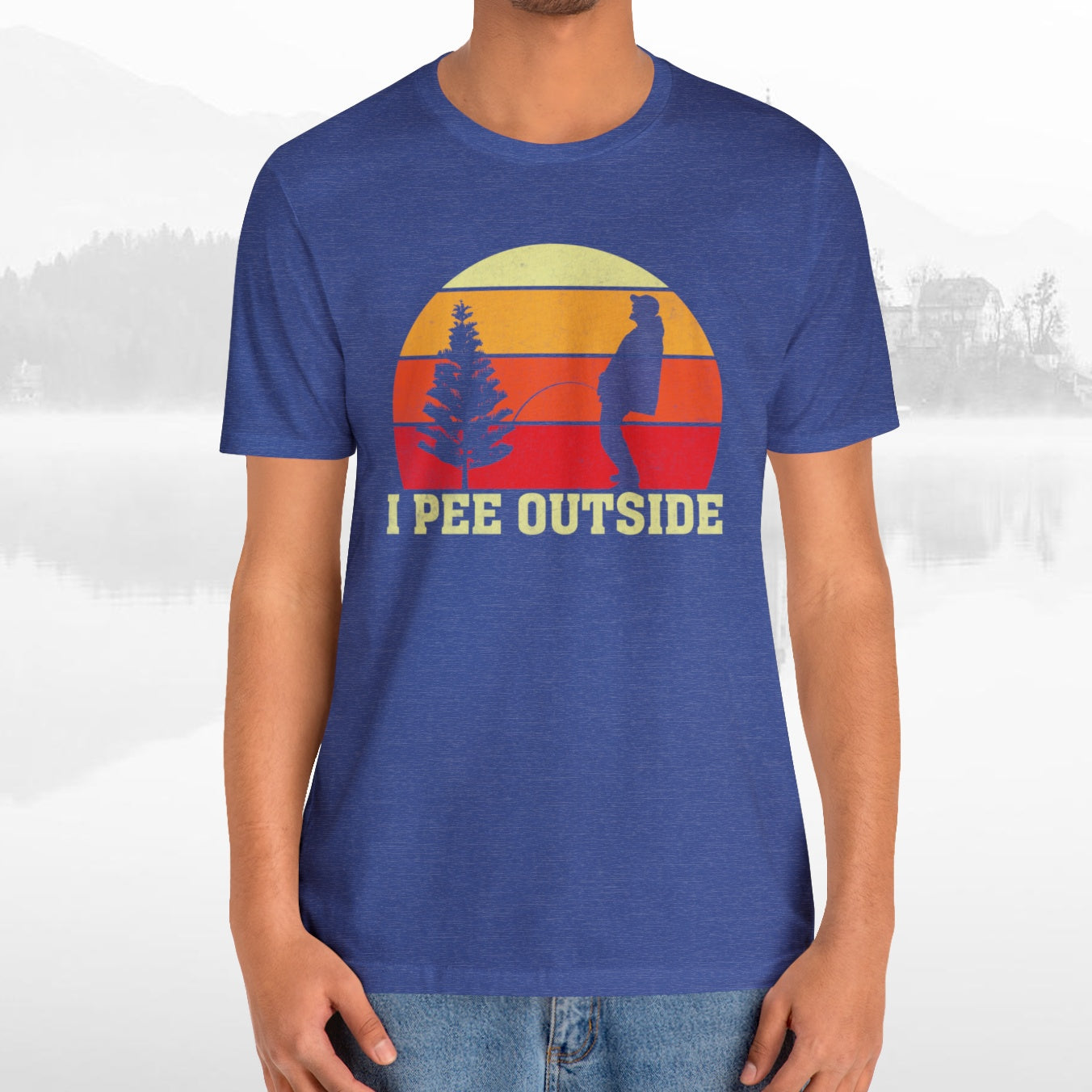 I Pee Outside Funny Crude Humor Camping T-Shirt