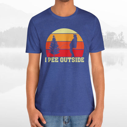 I Pee Outside Funny Crude Humor Camping T-Shirt