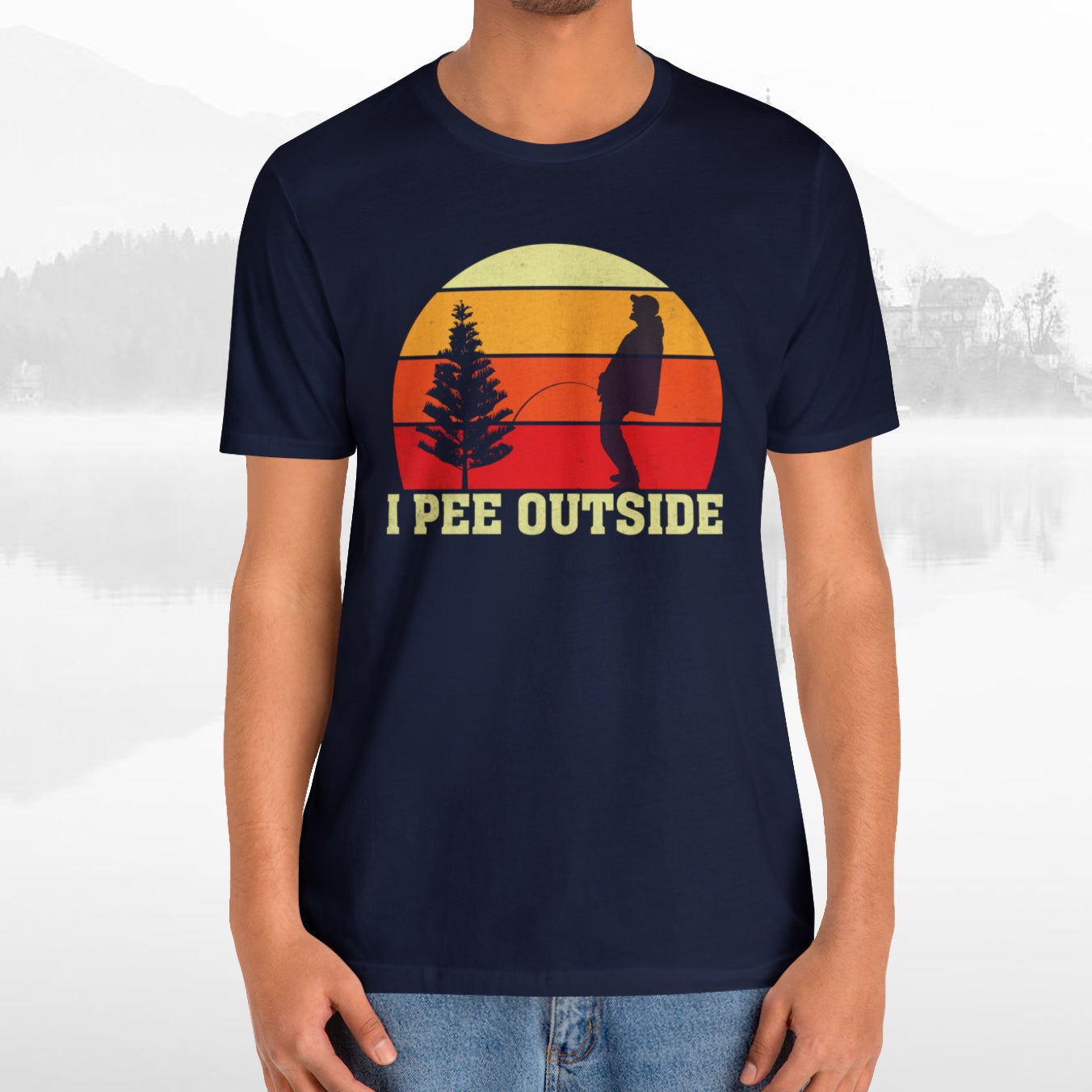 I Pee Outside Funny Crude Humor Camping T-Shirt